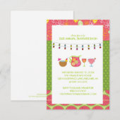 Fun Summer Cocktail Party - Uitnodigingen (Voorkant / Achterkant)