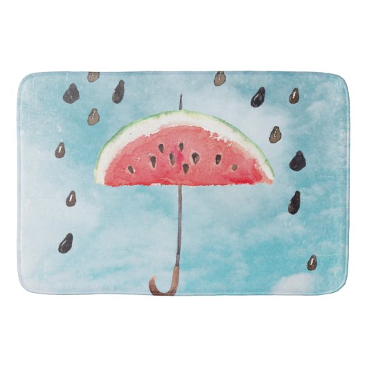 Fun Summer Fresh Melon Fruit Rain Badmat (Voorkant)