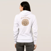 Fun Summer Holiday Mermaid Sand Dollar Art strand Hoodie (Achterkant volledig)