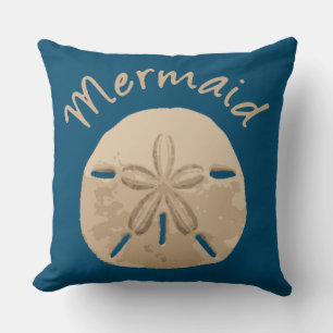 Fun Summer Holiday Mermaid Sand Dollar Art strand Kussen
