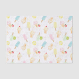 Fun Summer Ice Cream Birthday Party Tissuepapier