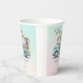 Fun Summer Ice Cream Truck Birthday Party  Papieren Bekers (Rechts)