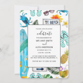 Fun Summer Outdoor BBQ Engagement Party Kaart (Voorkant)