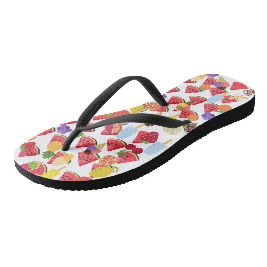 Fun Summer-patroon Teenslippers (Schuin)