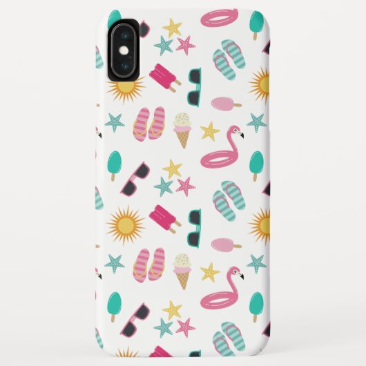 Fun Summer Pattern Case-Mate iPhone Case (Achterkant)