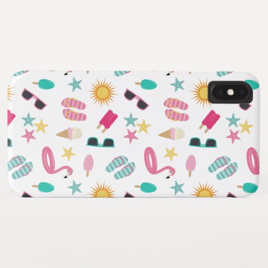 Fun Summer Pattern Case-Mate iPhone Case (Achterkant (horizontaal))