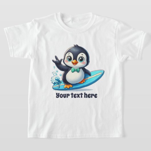 Fun Summer pinguin tekst unisex toevoegen T-shirt (Laagn)