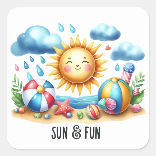 Fun Summer Stickers (Voorkant)