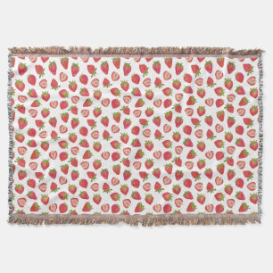 Fun Summer Strawberry Pattern Deken