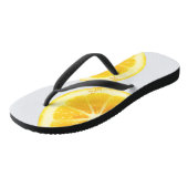 FUN SUMMER SUNNY YELLOW TROPICAL LEMON FRUIT SLICE TEENSLIPPERS (Schuin)