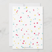 Fun Summer Swimming Pool Party Birthday Kaart (Achterkant)