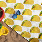 Fun Summer Taco Print Pattern Strandlaken