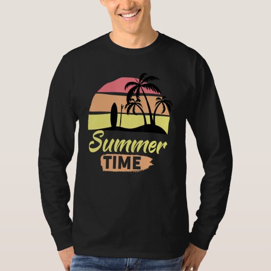 Fun Summer Time Events Sunshine Beaches Surfin T-shirt (Voorkant)