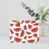 Fun Summer Watermelon Fruit Briefkaart (Staand voorkant)