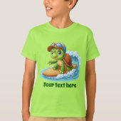 Fun Summer zee schildpad tekst unisex toevoegen T-shirt (Voorkant)