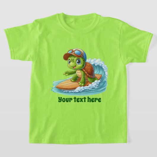 Fun Summer zee schildpad tekst unisex toevoegen T-shirt (Laagn)