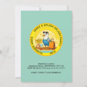 fun sunny destination seagull beach birthday kaart (Achterkant)