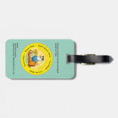 fun sunny destination seagull beach traveller bagagelabel (Achterkant horizontaal)