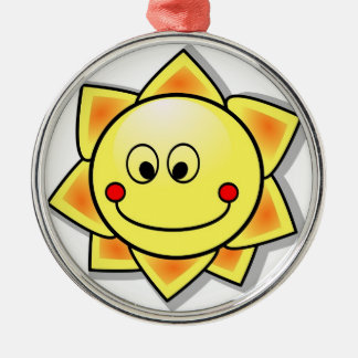 Fun Sunshine-kerstversiering Metalen Ornament