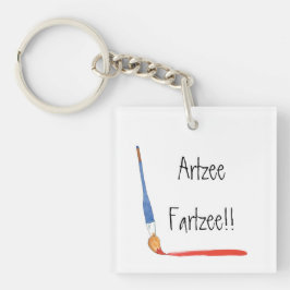 Fun Super Cute Artzee Fartzee Acryl Sleutelhanger