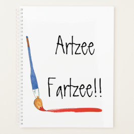 Fun Super Cute Artzee Fartzee-artiesten Planner