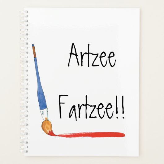 Fun Super Cute Artzee Fartzee-artiesten Planner (Voorkant)