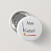Fun Super Cute Artzee Fartzee Artist Ronde Button 3,2 Cm (Voorkant /achterkant)