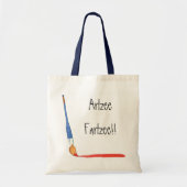 Fun Super Cute Artzee Fartzee Artist Tote Bag (Voorkant)