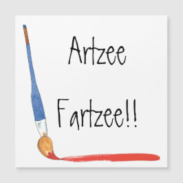 Fun Super Cute Artzee Fartzee-kaart magnet