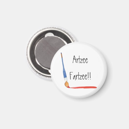Fun Super Cute Artzee Fartzee Magneet (Voorkant / Achterkant)