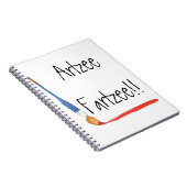 Fun Super Cute Artzee Fartzee Spiral Notitieboek (Rechterzijde)