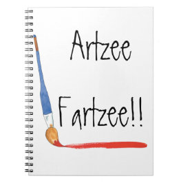 Fun Super Cute Artzee Fartzee Spiral Notitieboek