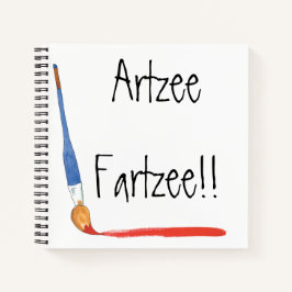 Fun Super Cute Artzee Fartzee Spiral Sketch Notitieboek