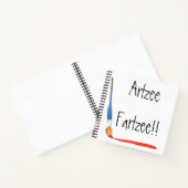 Fun Super Cute Artzee Fartzee Spiral Sketch Notitieboek (Binnen)