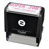 Fun "SUPER JOB!" Leraar Rubber Stamp Zelfinktende Stempel (Product)