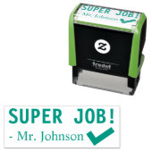 Fun "SUPER JOB!" Rubberstempel sorteren Zelfinktende Stempel (In situ)