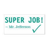 Fun "SUPER JOB!" Rubberstempel sorteren Zelfinktende Stempel (Design)