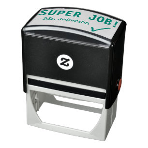 Fun "SUPER JOB!" Rubberstempel sorteren Zelfinktende Stempel