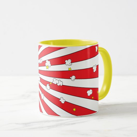 Fun SUPER POP! Pun | Popcorn and Stars |  Mok (Voorkant rechts)