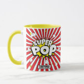 Fun SUPER POP! Pun | Popcorn & Stars Personalized Mok (Links)