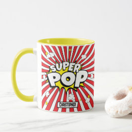 Fun SUPER POP! Pun | Popcorn & Stars Personalized Mok