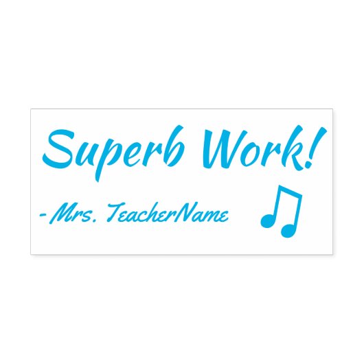 Fun "Superb Work!" + Rubber Stempel Tutor (Design)