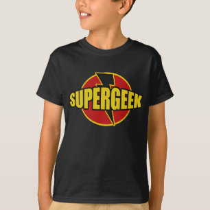 Fun SUPERGEEK Graphic T-SHIRT
