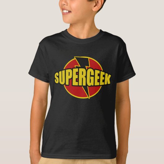 Fun SUPERGEEK Graphic T-SHIRT (Voorkant)