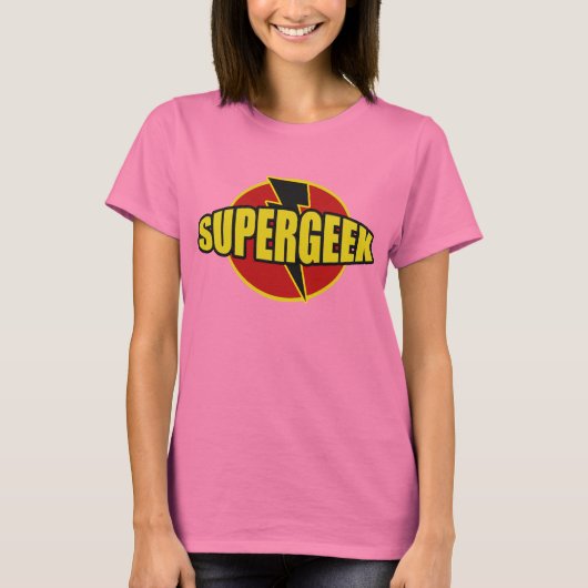 Fun SUPERGEEK Graphic T-SHIRT (Voorkant)