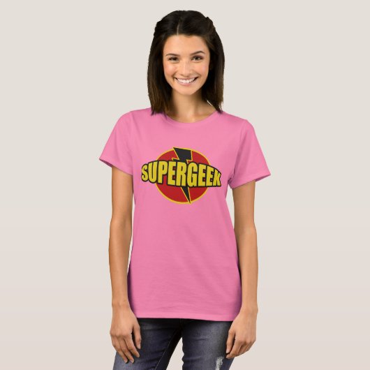 Fun SUPERGEEK Graphic T-SHIRT (Voorkant volledig)