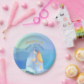 Fun Surf's Up Verjaardagsuitnodiging Papieren Bordje (Feest)