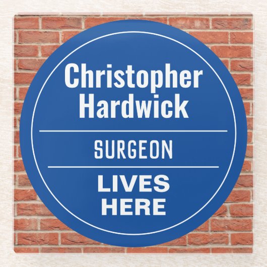 Fun Surgeon Wall Plaque Style Onderzetter (Voorkant)