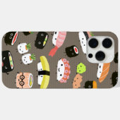 Fun Sushi Characters Kawaii Assortment Funny Case-Mate iPhone Case (Achterkant (horizontaal))