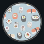 Fun Sushi Pattern Hockey Puck<br><div class="desc">Japanse sushi voedselkunst om je honger te geven!</div>